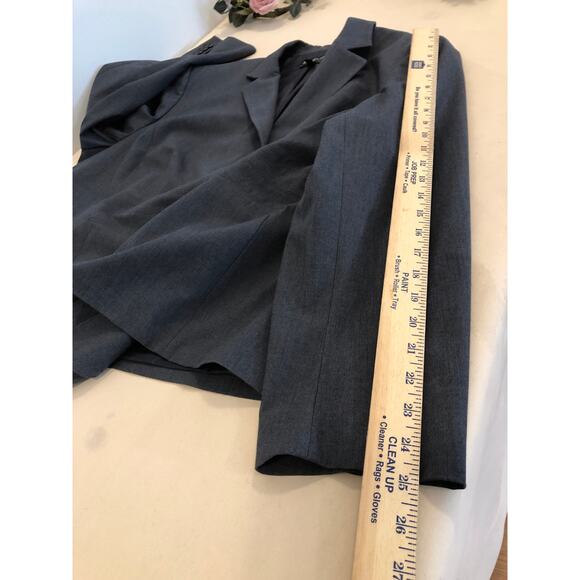 Jones New York Collection Stretch Women's Plus 22W Gray  Classic Single Button - Picture 10 of 10